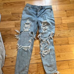 American Eagle Outfitters Light Blue Mom Jeans